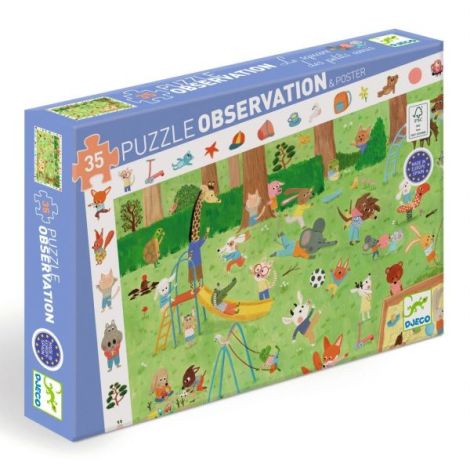 Puzzle Djeco Gradina Prietenilor - Joc Observatie