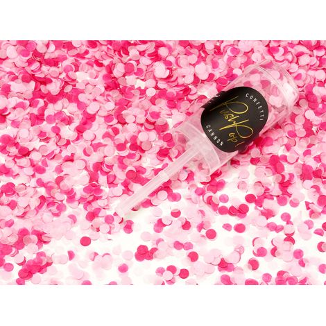 Party Deco Confetti Push Pop Roz - Festin Instantan
