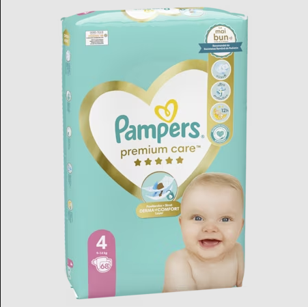 Pampers Premium Care 4, 68 bucăți | Protecție fină ca mătasea - imagine 9