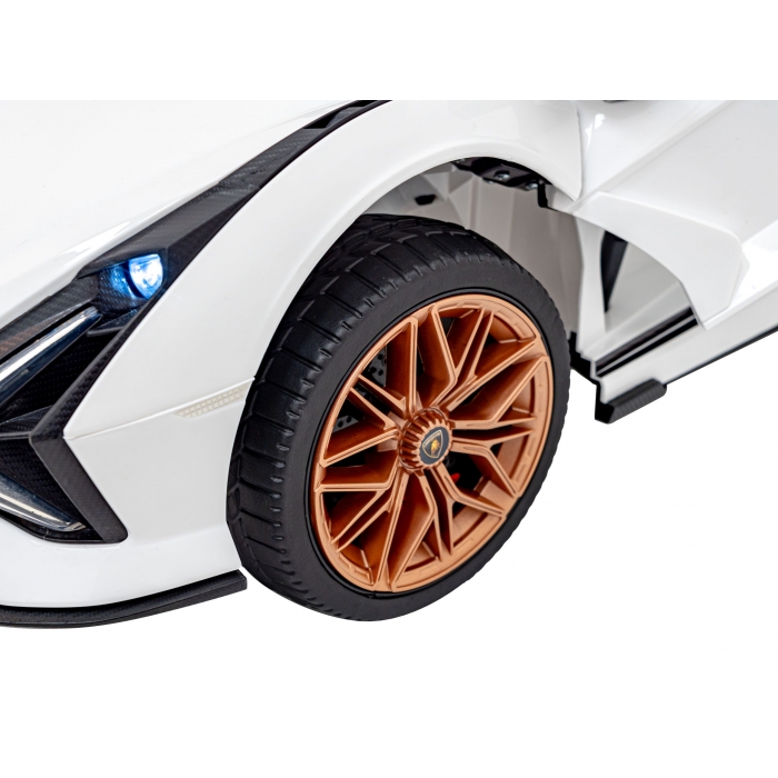 Masinuta Electrica Lamborghini Sian Alb 106W | 2 Locuri - imagine 5