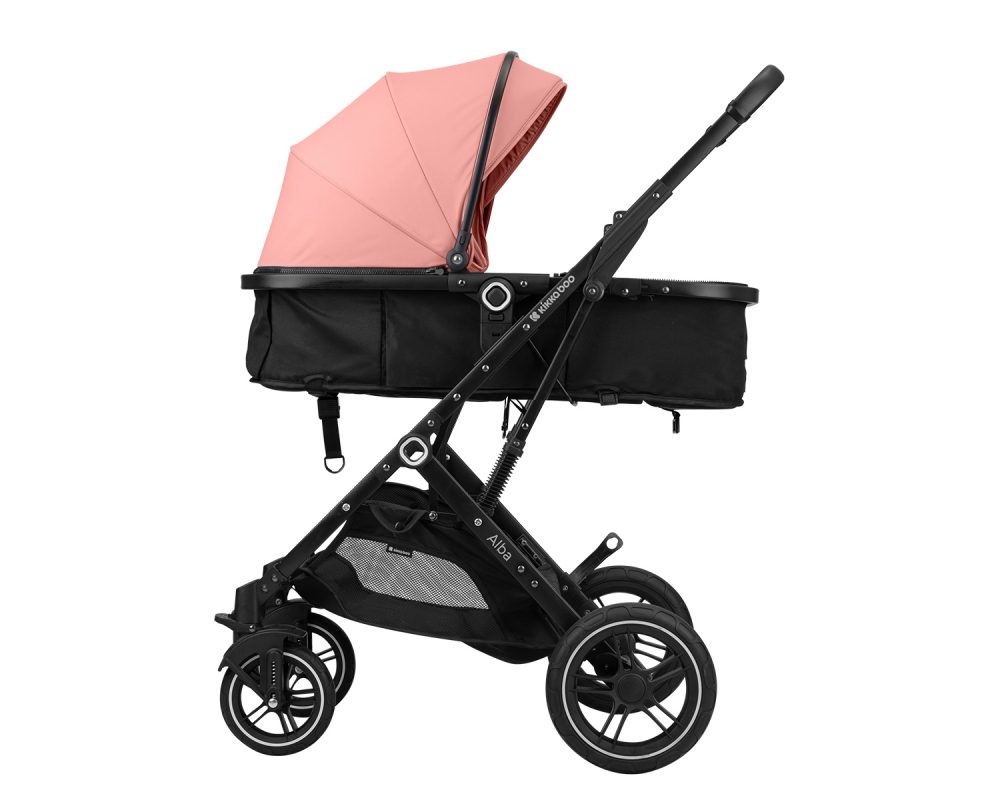 Carucior Transformabil 3 in 1 KikkaBoo Alba Pink - imagine 10