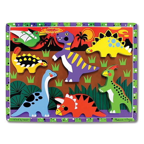 Puzzle Lemn Dinozauri Melissa & Doug
