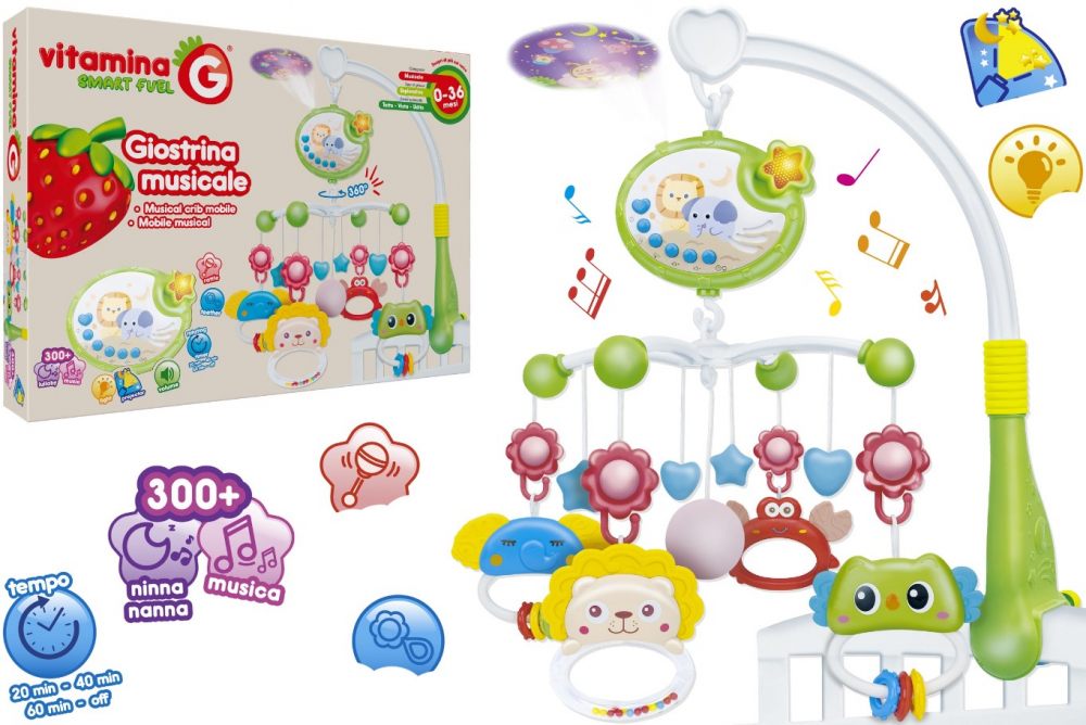 Carusel Muzical Globo Vitamina G Proiector
