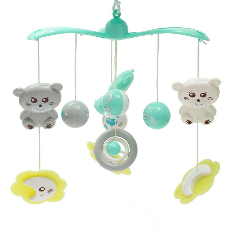 Carusel Muzical Baby Mix cu Proiector, Mint