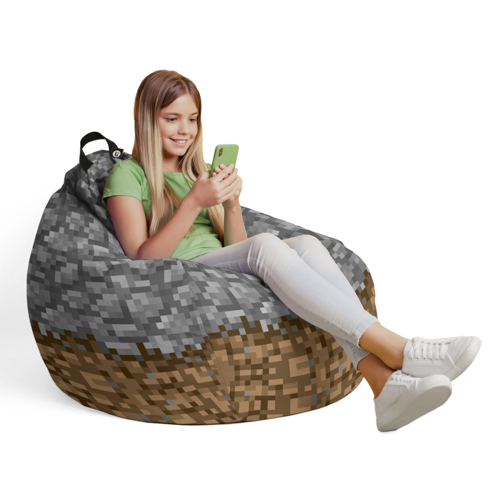 Husa Bean Bag Para Minecraft Piatra Pamant | Updeco - imagine 4