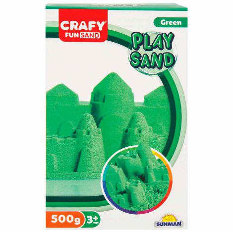 Nisip Kinetic Crafy Fun Sand 500g Verde - imagine 2