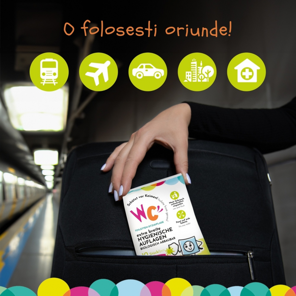 Protecții igienice toaletă WuCetki | 30 buc. Kidscenter - imagine 4
