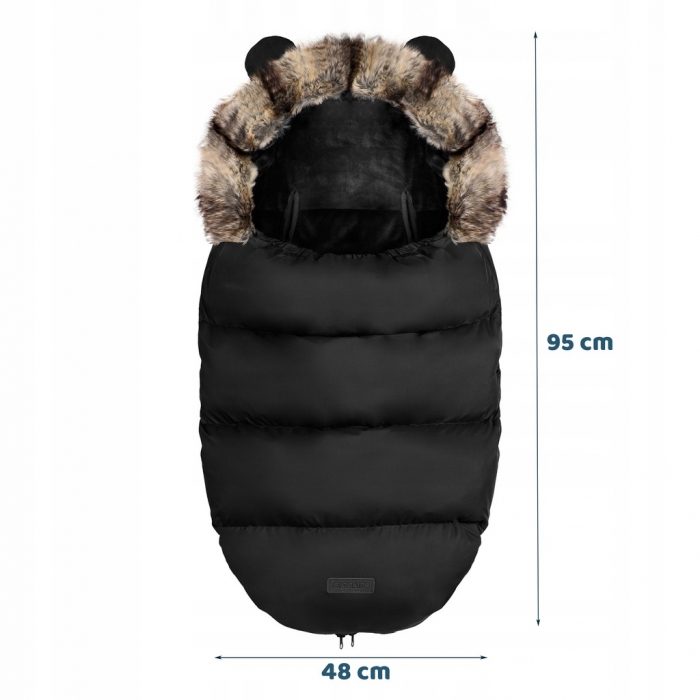Sac Dormit Ricokids Negru, 3 Straturi - imagine 6