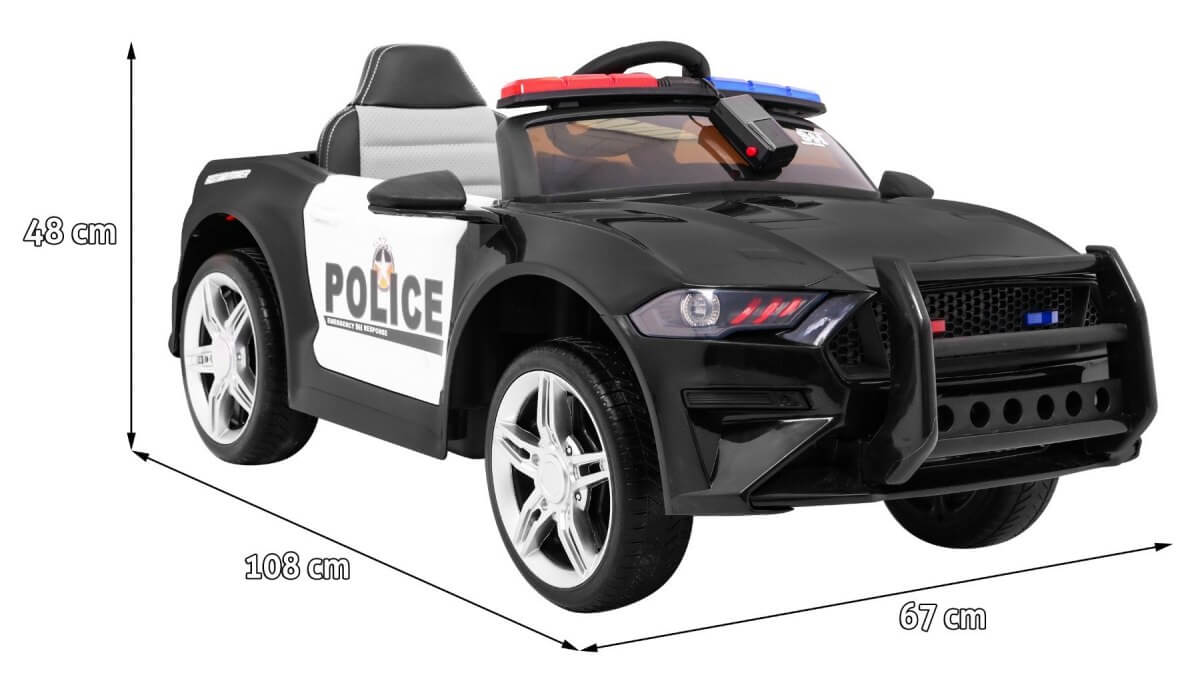 Masinuta Politie GT Sport Electrica cu Megafon - imagine 2