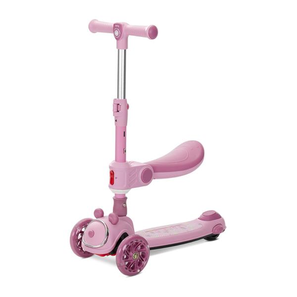 Lorelli Swiftie Pink Trotineta Pliabila LED - imagine 6