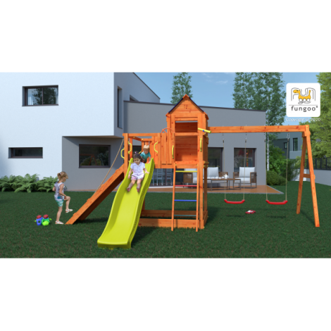 Fungoo Treehouse 7in1 - Loc de Joaca Lemn - imagine 3