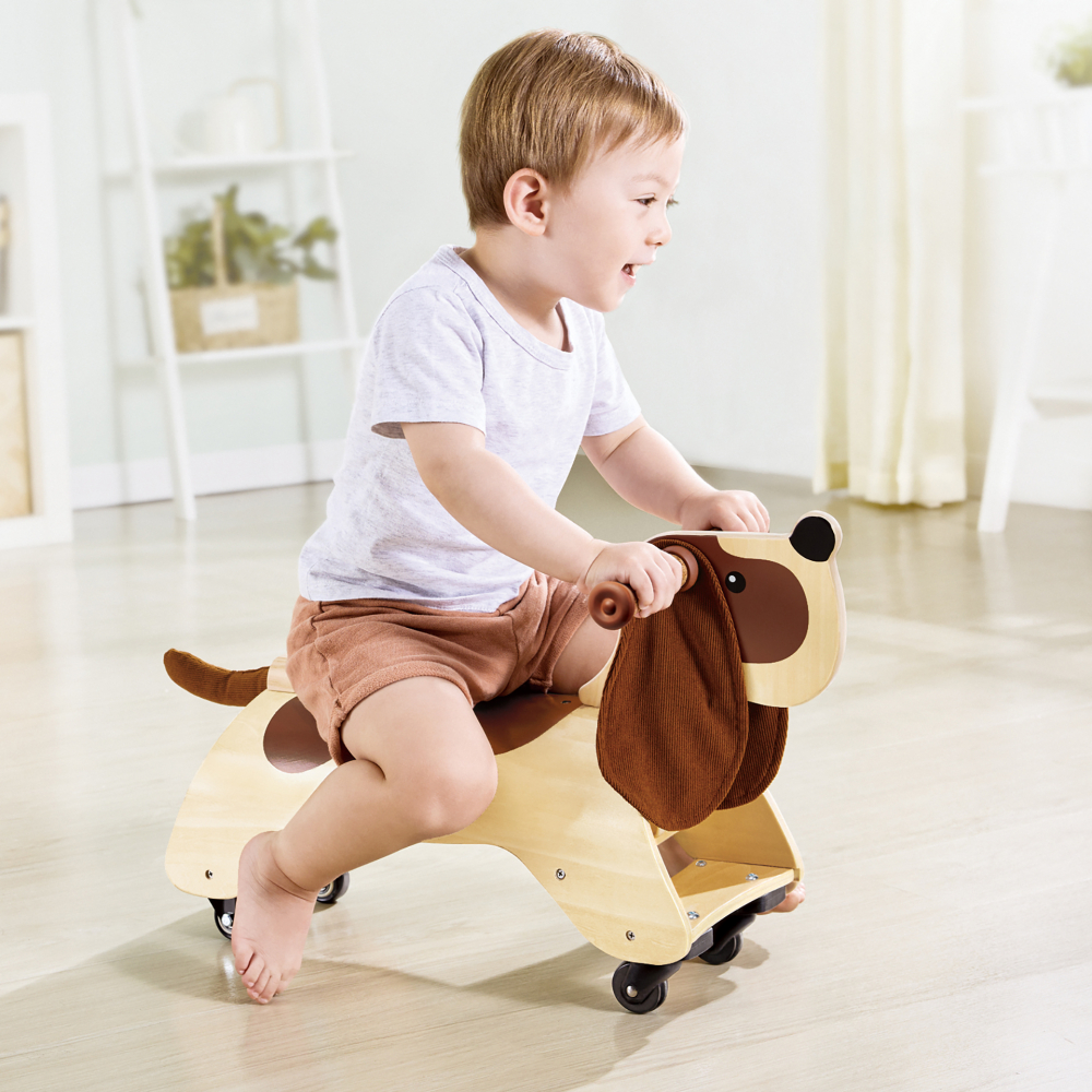 Hape Ride-On Catel Lemn | Dezvoltare Copii 1+ Ani - imagine 3