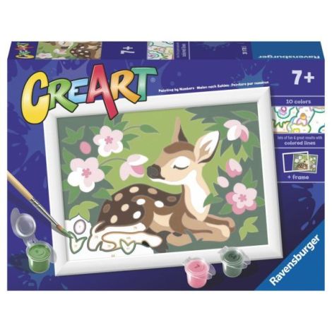 Ravensburger CreArt - Pictură Pui Caprioară Copii