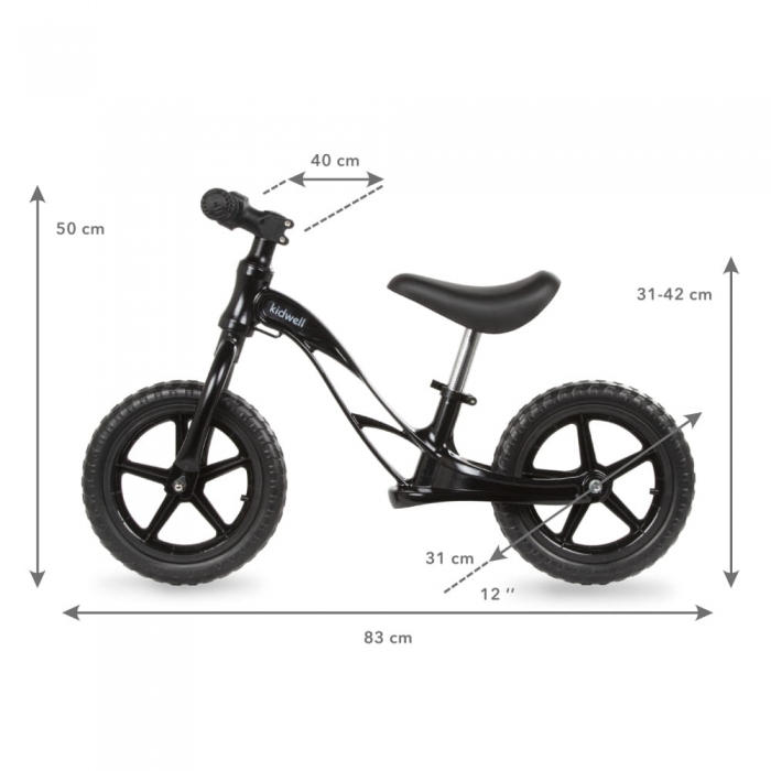 Bicicletă Kidwell Rocky 12" Magneziu - imagine 5