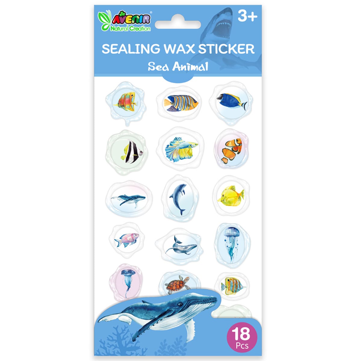 Abtibilduri Animale Subacwatice Avenir | 18 Buc