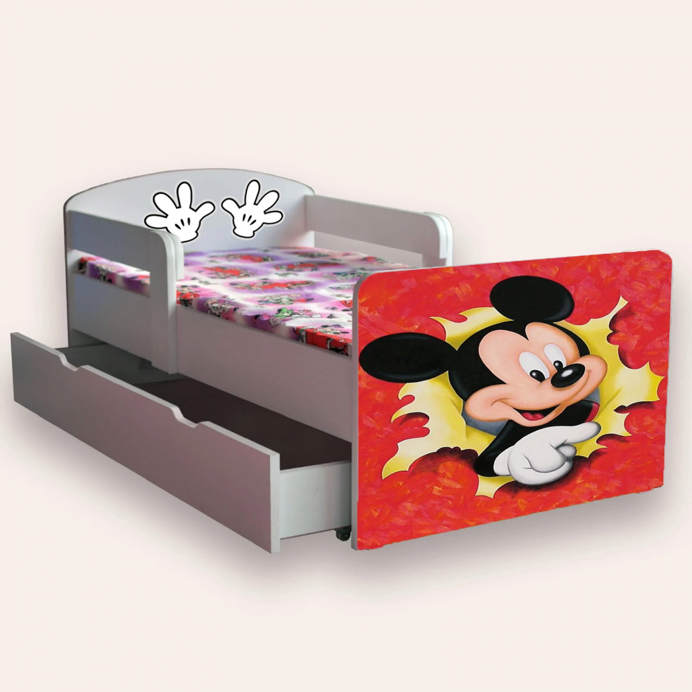 Pat Mickey Mouse Cameramagica, cu sertar depozitare