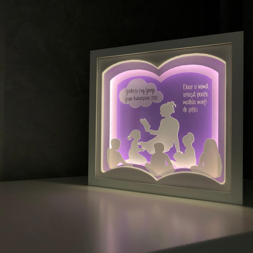 Tablou Luminos Invățătoare Noorhandmadeatelier