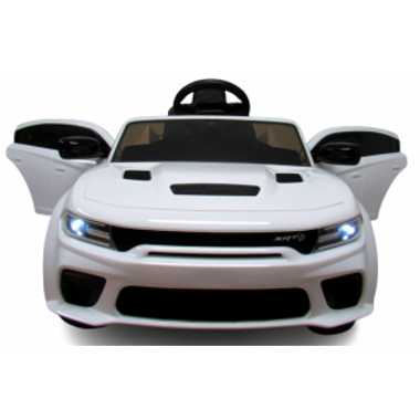 Masinuta Electrica SRT R-Sport Dodge, Alb, Telecomanda - imagine 2