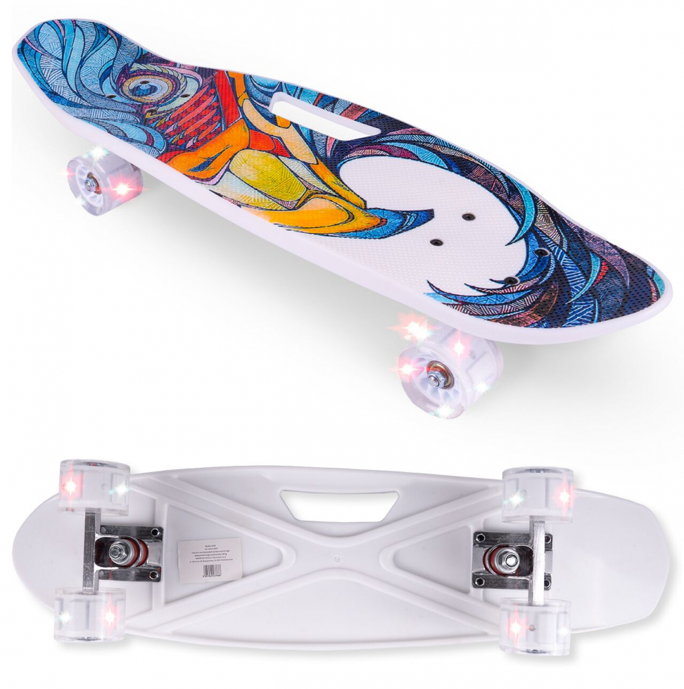 Skateboard Malplay Copii cu Maner si Roti LED - imagine 8