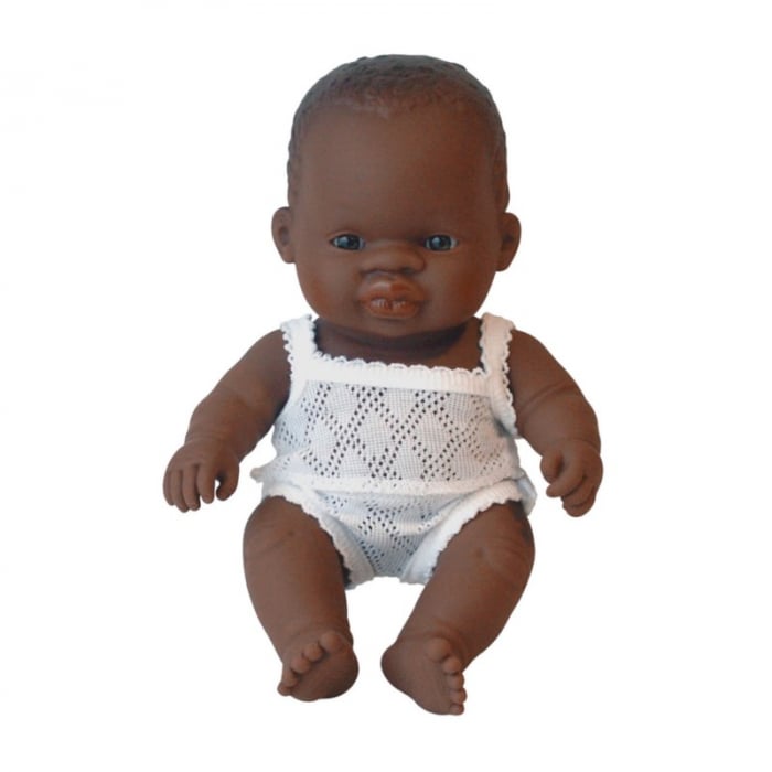 Papusa Baby African Miniland 21cm