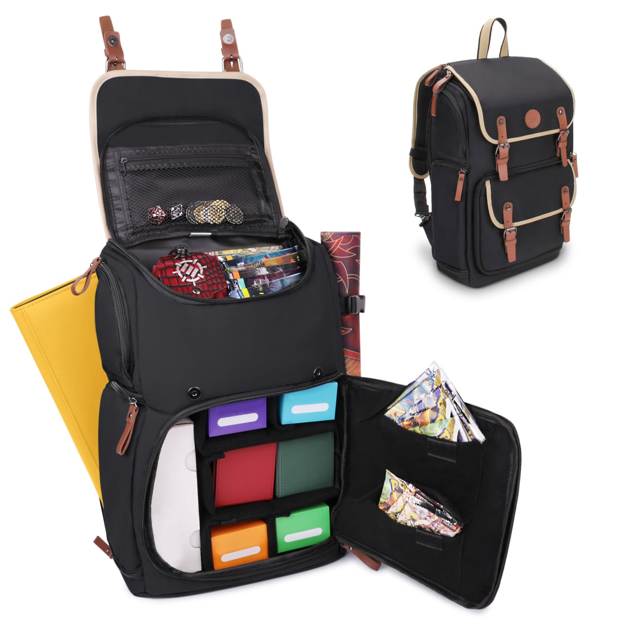 Enhance Rucsac TCG Canvas Black 38cm - Protecție Premium