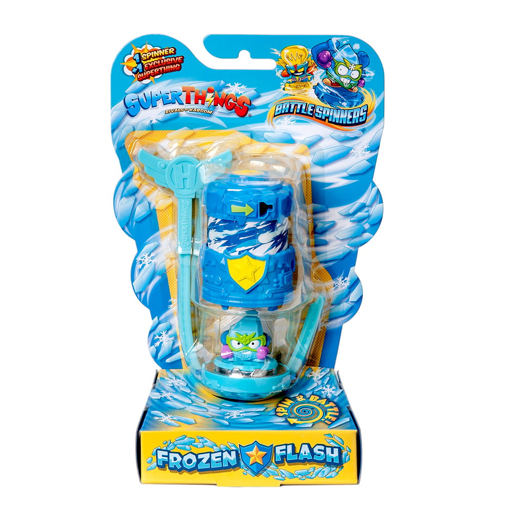 Figurina SuperTings Frozen Flash cu Battle Spinner