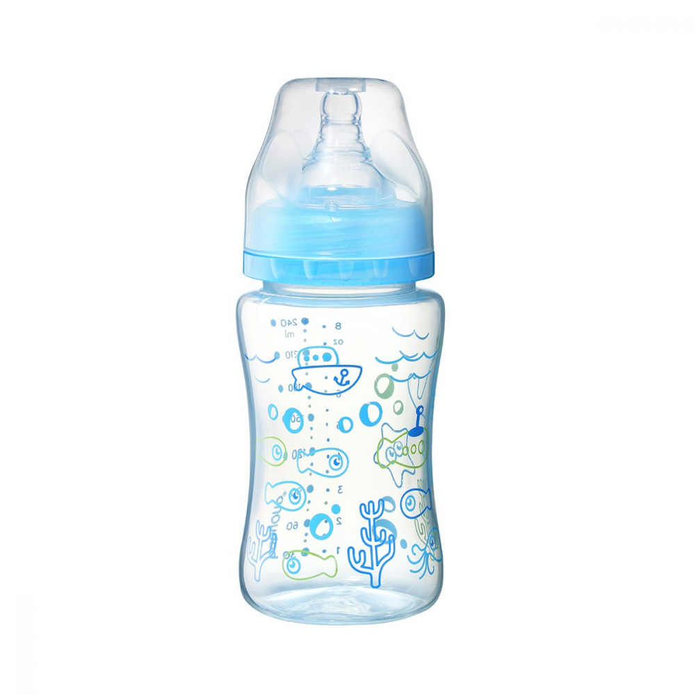 Biberon Anti-Colici Babyono 240ml, Silicon - imagine 2