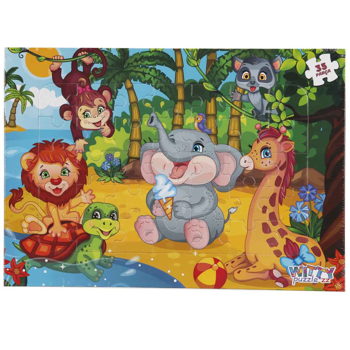 Puzzle Witty Puzzlezz Animale Jungle 35 Piese