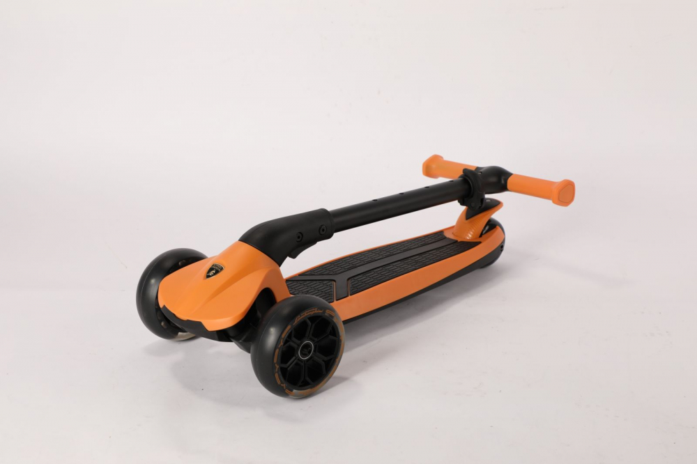 Trotineta Lamborghini 3 Roti Pliabila Portocalie - imagine 2