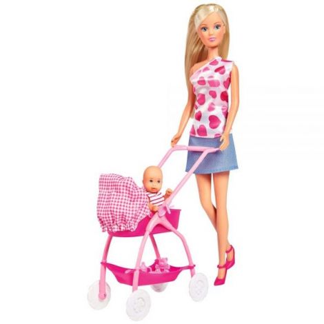 Set Steffi Love New Born Baby cu Bebelus și Accesorii - imagine 2