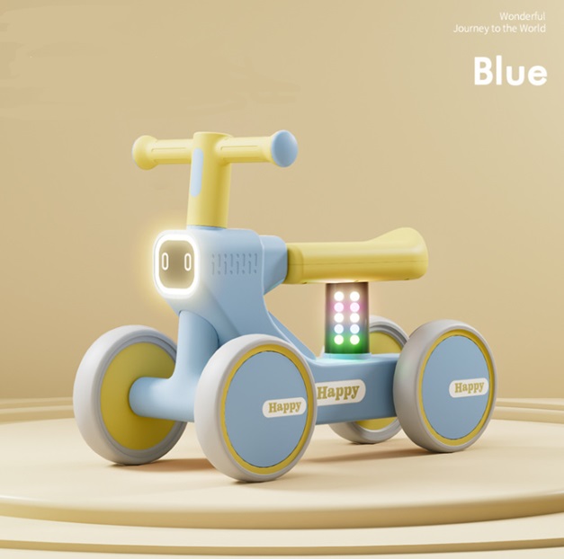 Ride-On Happy Blue cu Sunete și Lumini