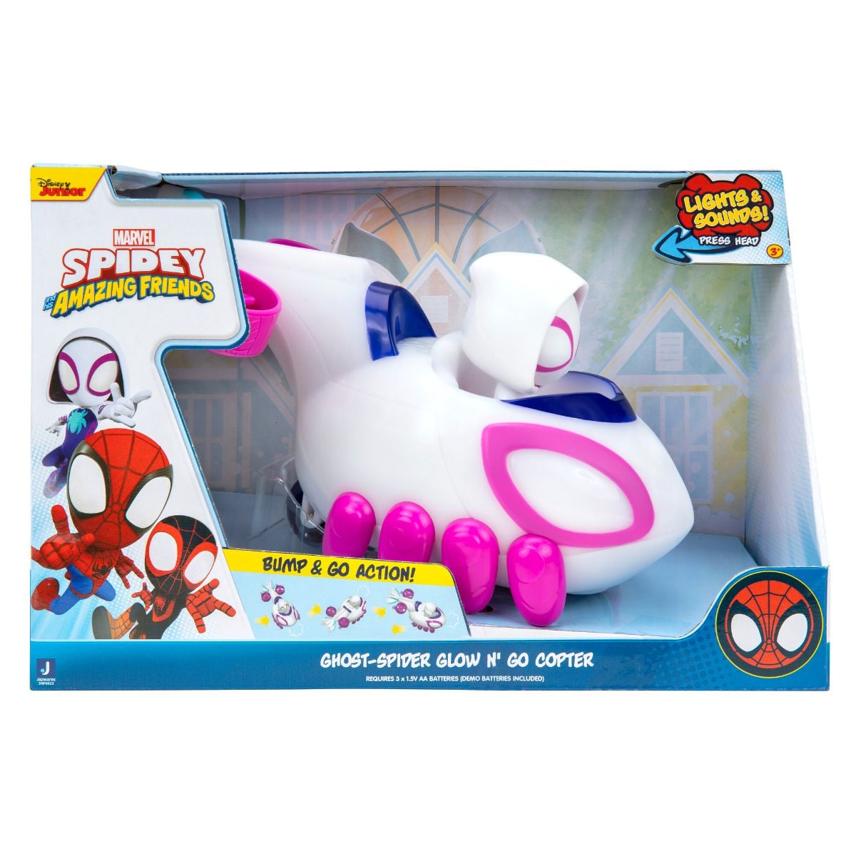 Mașinuță Spidey Light Show Ghost Spider