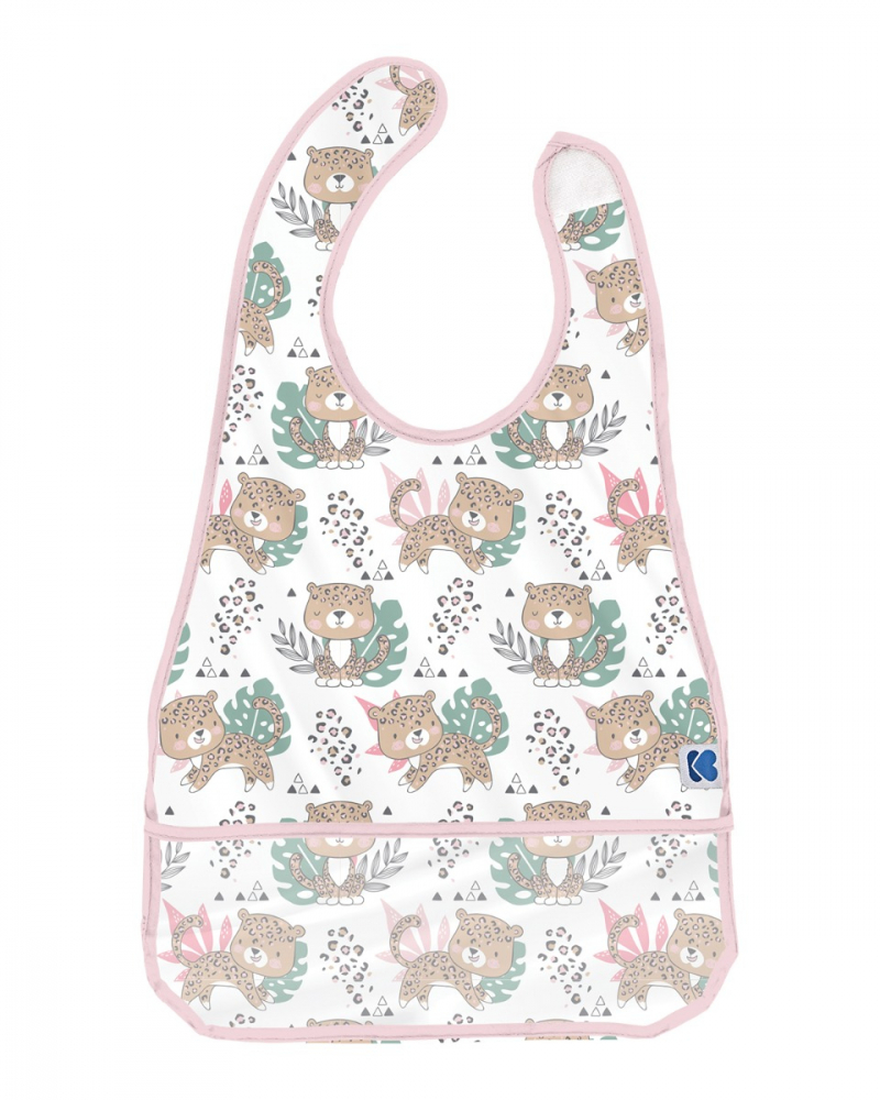Baveta Kikkaboo Savanna Pink Impermeabila