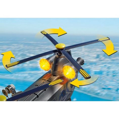 Playmobil Aeronava SWAT - Jucărie Acțiune - imagine 3