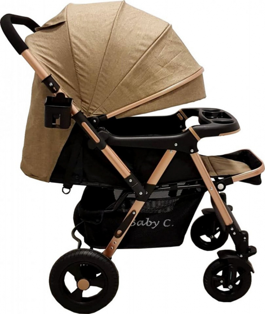 Carucior Baby Care PRO 511 - Premium Maro - imagine 4