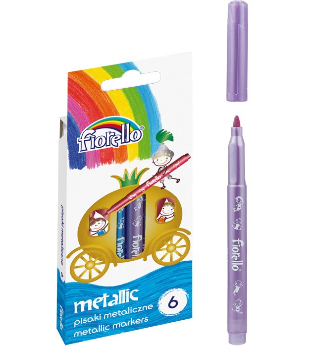 Set 6 Markere Metalizate Fiorello | Creativitate