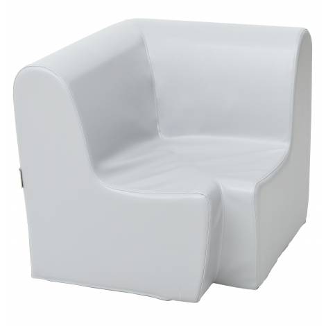 Canapea colt gri Moje Bambino, spătară ergonomică