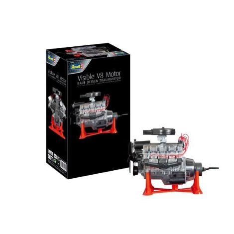 Revell Visible V8 - Kit Model Motor cu Piese Mobile