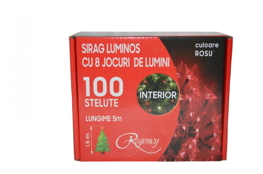 Girlandă LED Regency, 8 jocuri lumini, 5m