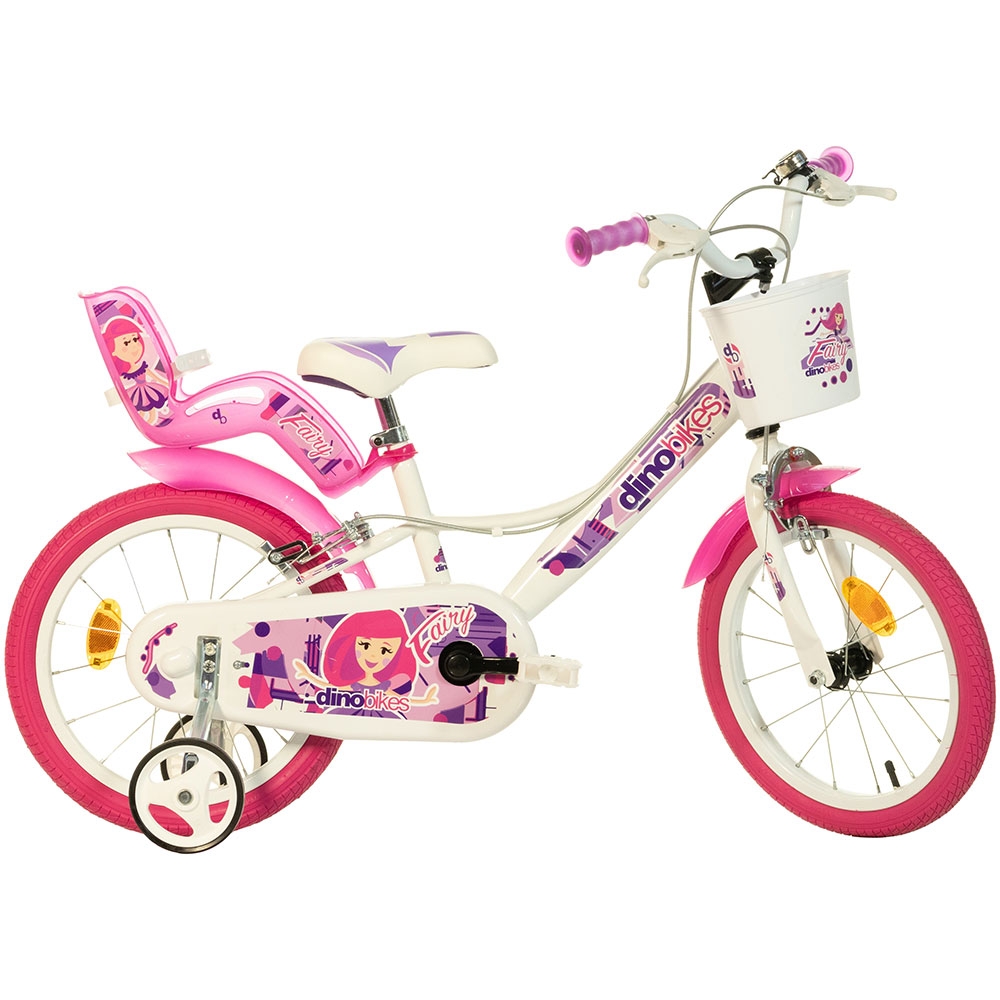 Bicicleta Dino Bikes Fairy 16" Alb-Roz - imagine 2