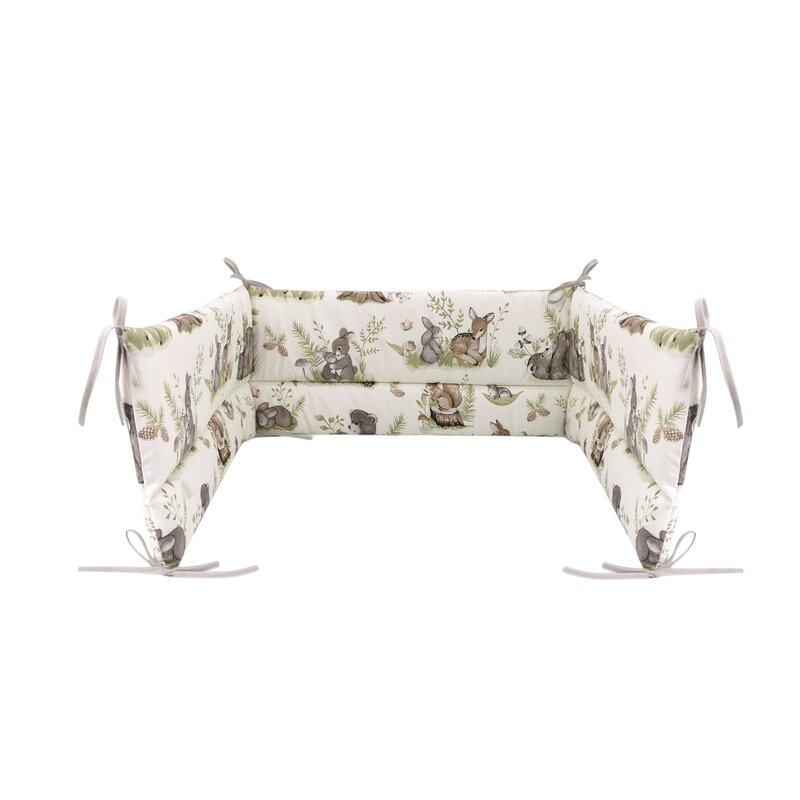 Aparatoare patut MimiNu Calm Forest - Siguranta 100% bumbac