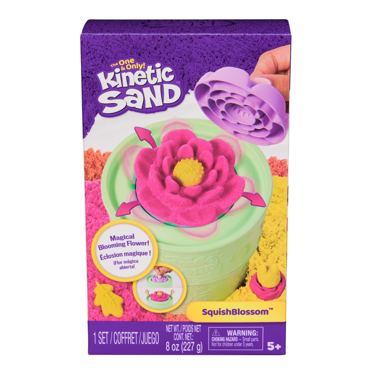 Set Kinetic Sand Squish Blossom, Modelare Creativa