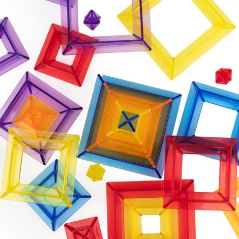 Joc Constructii Piramide Translucide Miniland - imagine 4