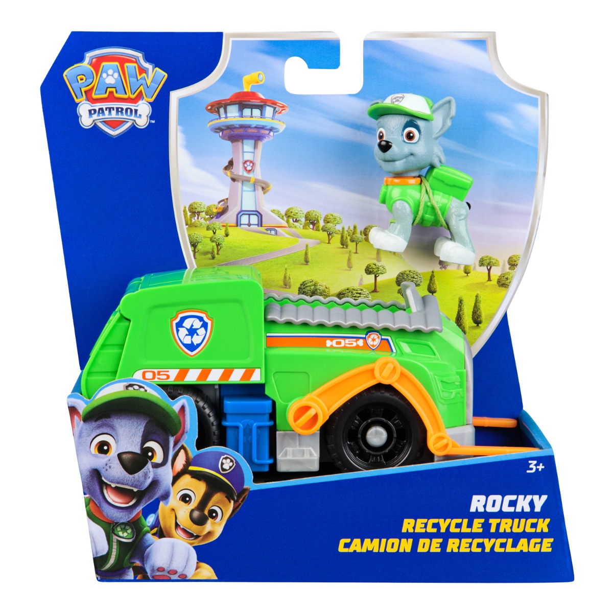 Camion Reciclare Rocky Paw Patrol cu Figurina