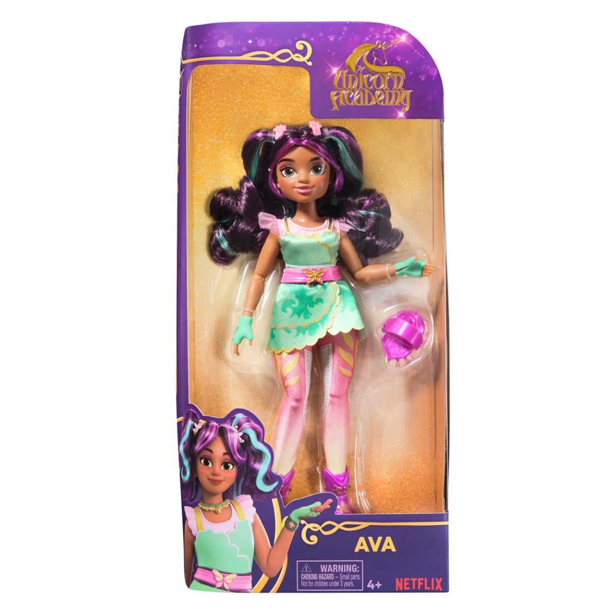 Papusa Fashion Ava, Unicorn Academy, 24 cm