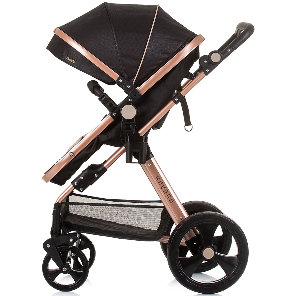 Carucior Chipolino Havana 2 in 1 Obsidian Gold - imagine 7