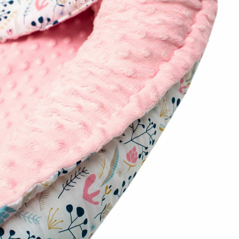 Set Cuib New Baby Baby Nest 3 Piese Minky - imagine 3