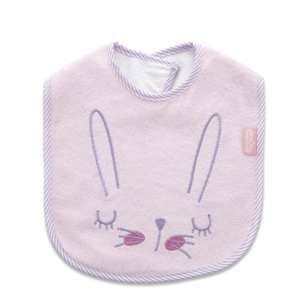 Baveta BabyJem Cute Animals Pink, Bumbac