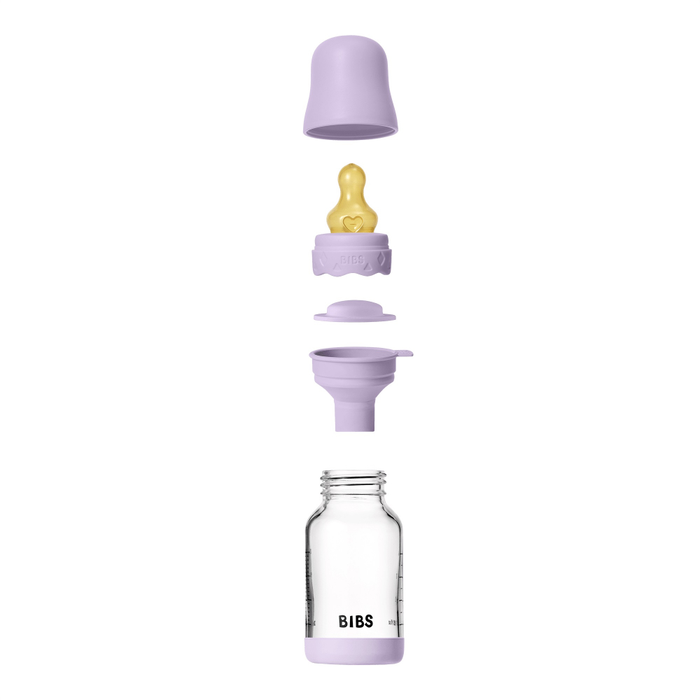 Set Biberon Bibs Anticolici Violet Sky 120ml - imagine 3