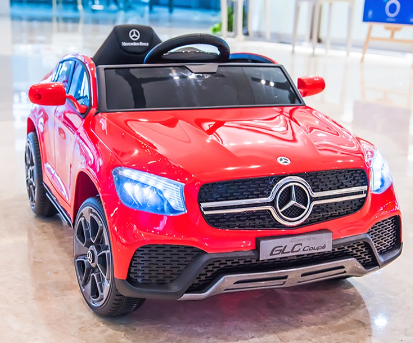 Mașinuță Mercedes-Benz GLC Coupe Roșie Electrică - imagine 7
